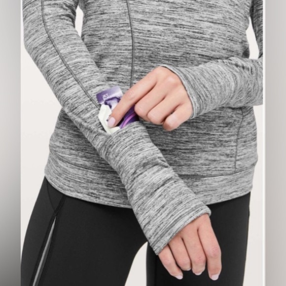 Lululemon Athletica Cypress Kiss long sleeve space dyed top gray size 6 - Picture 3 of 13